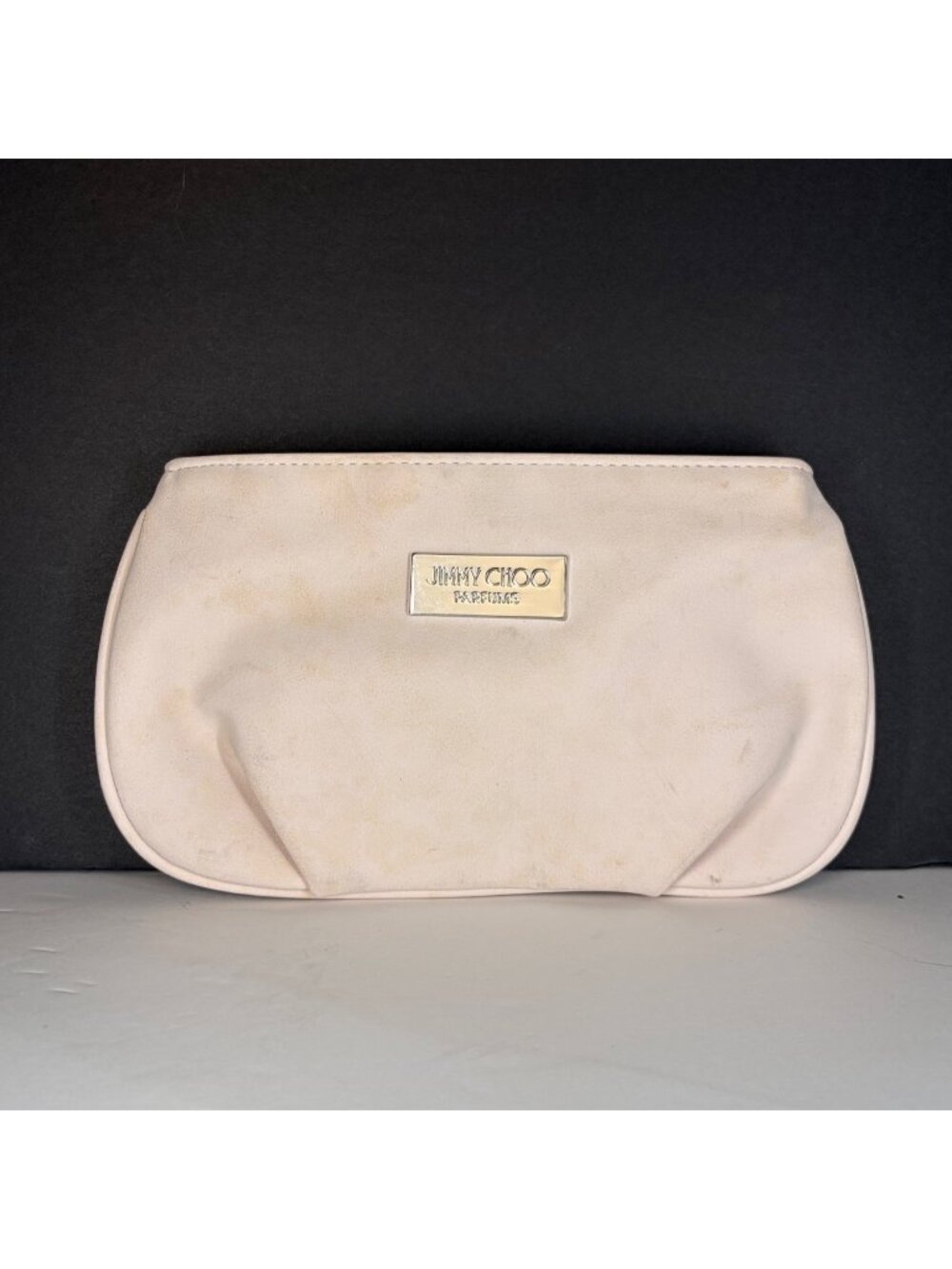 Jimmy Choo Parfums Beauty Cosmetics Pouch Limited Edition-Suede in Baby Pink